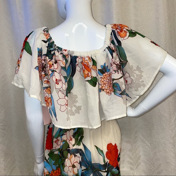 Une Ame Dress Floral Pattern Long - Picture 6 of 14